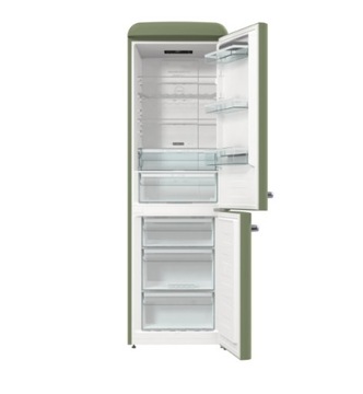 Ретро-холодильник Gorenje ONRK619DOL оливкового цвета, доставка в течение 24 часов.