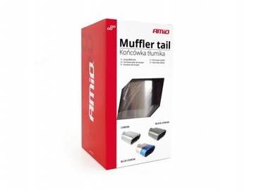 НАКОНЕЧНИК ВЫХЛОПНОЙ СТАЛИ НЕРЖАВЕЮЩАЯ СТАЛЬ СИНИЙ ХРОМ ОВАЛ