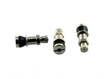 Wentyl zawór koła felgi kominek chrom 11,3mm x1 prosty motocykl skuter
