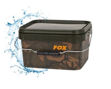 Mocne wiadro z pokrywką Fox Square Bucket 5 litrów