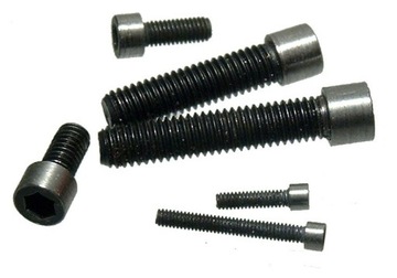 Śruba M5x25 Pełny Gwint MAŁY ŁEB Ø 7mm 8.8 DIN912 STAL 2szt