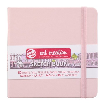 TALENS ART CREATION SZKICOWNIK 12X12CM PASTEL PINK