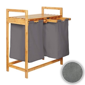Kosz wolnostojący 60l odcienie szarości + GRATIS DOSTAWA