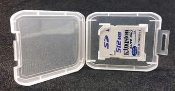 Прозрачный чехол для карт памяти SD, 10 шт.