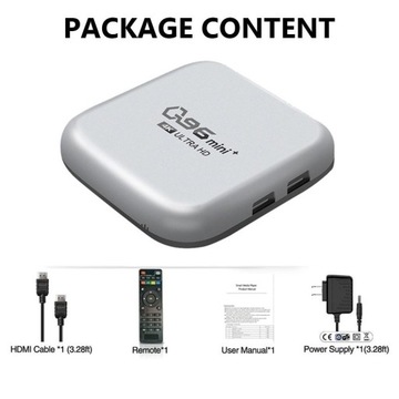 Горячие продажи H.265 Media Player Smart TV Box Android 10,1 WIFI