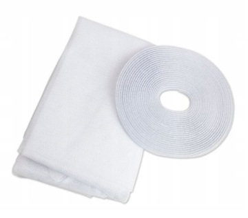 МОСКИТНАЯ СЕТКА ОТ ОКОННЫХ НАСЕКОМЫХ 150х180 + БЕЛАЯ ВЕЛКРО ПРОТИВ МУХ И КОМАРОВ