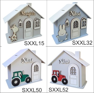 Копилка XXL с именем, подарок на ПЕРВЫЙ ГОД, КРЕЩЕНИЕ, ДЕНЬ РОЖДЕНИЯ