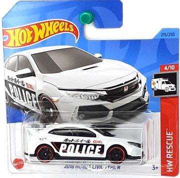 HOT WHEELS AUTKO Blister ReSoRak 2018 HONDA CIVIC Type R
