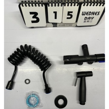 Ручной душевой набор для биде и унитаза, черный