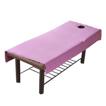 Miękkie łóżko do masażu nakrycie stołu SPA bawełniane prześcieradło i otwór 120x190cm otwór