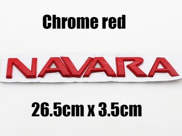 1 KUSU 3D ABS NAVARA LOGO NA AUTO NÁLEPKA W