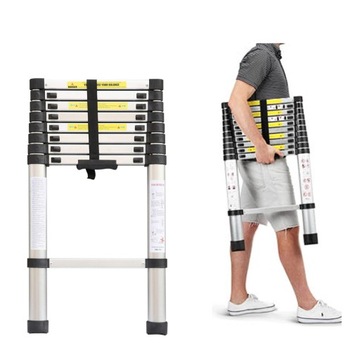 АЛЮМИНИЕВАЯ ТЕЛЕСКОПИЧЕСКАЯ ЛЕСТНИЦА 2,6М 9 СТУПЕНЕЙ 8FT5