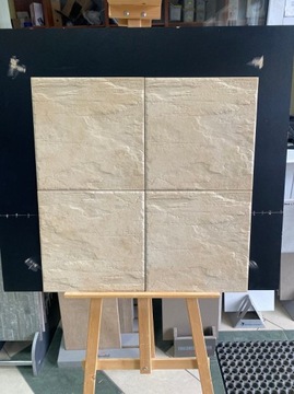 PŁYTKI NA TARAS BALKON 33x33 RUSTYKALNE BEŻ BEIGE