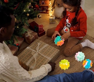АНТИСТРЕССОВЫЙ МЯЧ ДЛЯ НАЖИМАНИЯ POP IT PUSH BUBBLE SENSORY BALL