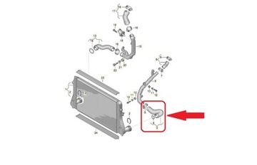 TRUBKA WAZ TURBO INTERCOOLER VW TIGUAN 5N 2.0 TDI