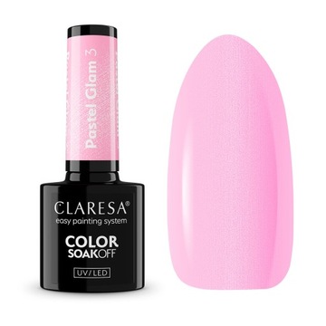 CLARESA PASTEL GLAM коллекция пастельных тонов 7x Гибридный лак для ногтей 5 мл