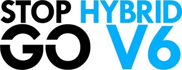 STOP HYBRID GO V6 - NAKLEJKA NA SAMOCHÓD