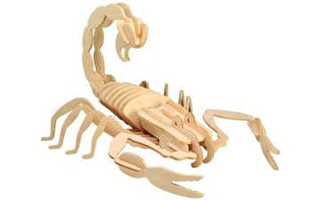 PUZZLE DREWNIANE 3D Skorpion