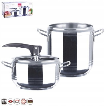 SZYBKOWAR ZESTAW 7L +4L INDUKCJA STAL JAKOŚĆ ORION