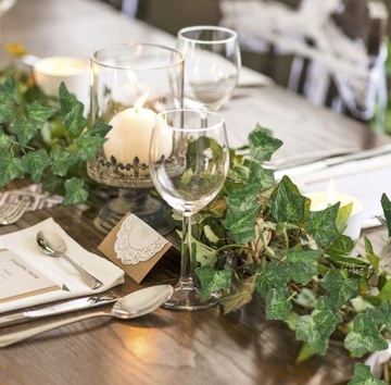 Искусственный плющ для настенной балконной гирлянды 12,6 м