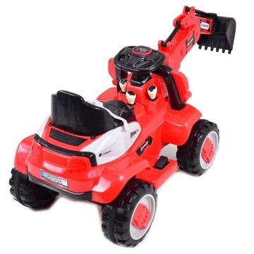 WIELKA KOPARKA Z PILOTEM, PEŁNA OPCJA, RUCHOMA ŁYŻ