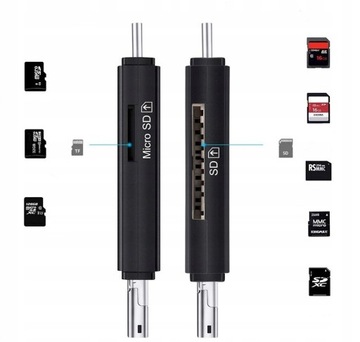 USB-устройство чтения карт microSD USB-C Micro USB 3 в 1