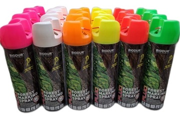 SPRAY Farba do znakowania drzew BIODUR 18 sztuk