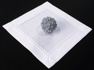 Serwetka obiadowa -ŚNIEŻNA BIEL - 30x30
