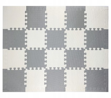 PUZZLE PIANKOWE MATA PIANKOWA dla Dzieci na Podłogę TRÓJKĄTY 40el EVA GRUBA