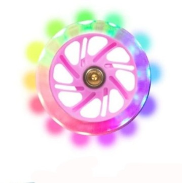 HULAJNOGA TRÓJKOŁOWA DLA DZIECI TOBBI-TOYS BALANSOWA KOŁA LED RÓŻOWA PRINCE