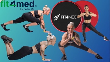 KOMPLET DYSKI POŚLIZGOWE DO ĆWICZEŃ PODKŁADKI TALERZYKI SLIDE FITNESS 2 SZT