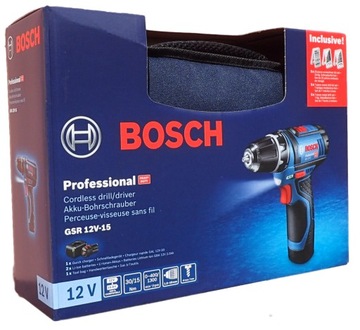 Bosch GSR 12V-15 - Wiertarka Wkrętarka 2x 2.0Ah