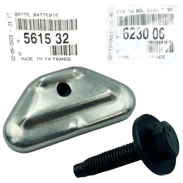 Mocowanie akumulatora + śruba PEUGEOT CITROEN ORYGINAŁ PSA