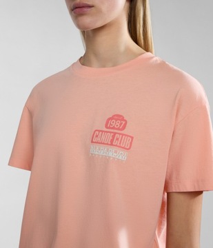 Napapijri Koszulka Damska Howard NA4HOK Pink Salmon XS