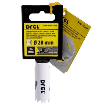 КОРОНКА БИМЕТАЛЛИЧЕСКАЯ ДЛЯ МЕТАЛЛА ДЕРЕВО ПЛАСТИКА 20 мм УНИВЕРСАЛЬНАЯ