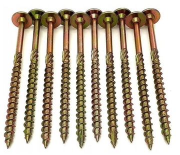 СТОЛЯРНЫЕ ВИНТЫ ПО ДЕРЕВО 8x240 TORX ШАЙБА С ПЛАСТИННОЙ ГОЛОВКОЙ 50 шт.