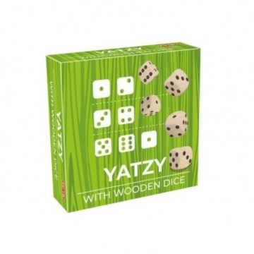 YATZY DREWNIANE KOSTKI - gra w kości, TACTIC