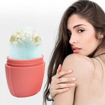Силиконовые инструменты для ухода за кожей лица Ice Face Roller, портативные, многоразовые, простые