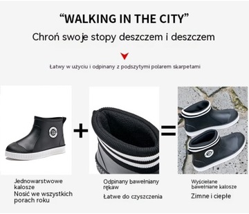 НОВЫЕ МУЖСКИЕ УТЕПЛЕННЫЕ, СЪЕМНЫЕ КОРОТКИЕ РЕЗИНОВЫЕ БОТИНКИ 41