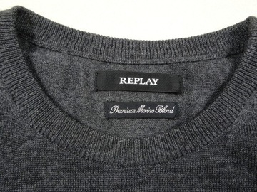 Repley Sweter Merino Wool Wełna M