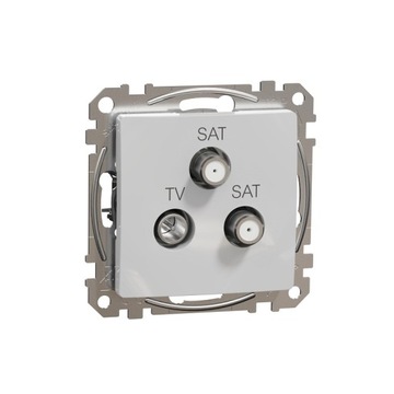 Sedna Design Gniazdo TV/SAT/SAT końcowe srebrne