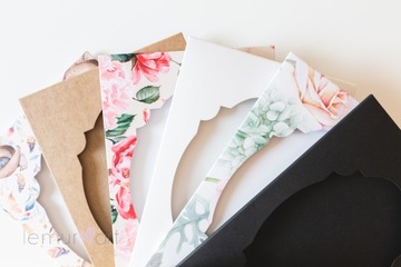 Koperta z okienkiem na zdjęcia 15x21 15x23 CZARNA Etui Opakowanie