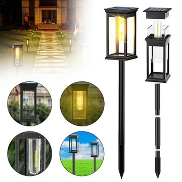 2X SOLARNE LAMPY OGRODOWE NA ZEWNĄTRZ, SOLARNE ŚWIATŁA DROGOWE, WODOODPORNE