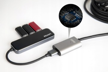 КАБЕЛЬ-УДЛИНИТЕЛЬ UNITEK УСИЛИТЕЛЬ СИГНАЛА USB 2.0 20м