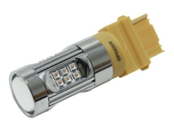 Led žárovka P27W Py27W 3157 3156 12V DC Barva Zelená Oranžová Usa