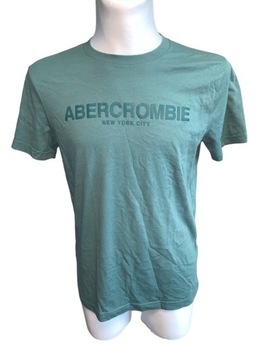 T-shirt z nadrukiem męski Abercrombie & Fitch zielony M