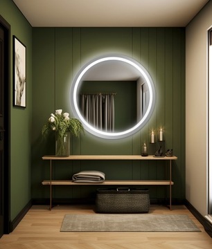 КРУГЛОЕ ЗЕРКАЛО С ПОДСВЕТКОЙ 100 СМ С ПОДСВЕТКОЙ ВАННАЯ КОМНАТА ГОСТИНАЯ СПАЛЬНЯ ГАРДЕРОБНАЯ ПЛАТЬЕ