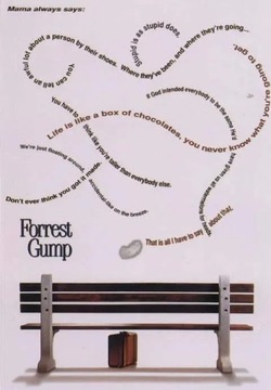 Plakat na płótnie Klasyczny Film Forrest Gump(1994
