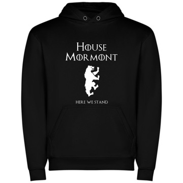 BLUZA Z KAPTUREM GRA O TRON, HOUSE MORMONT, HERE WE STAND