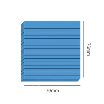 30/50 Sheets Gradient Transparent Sticky Notes Waterproof Horizontal Line I